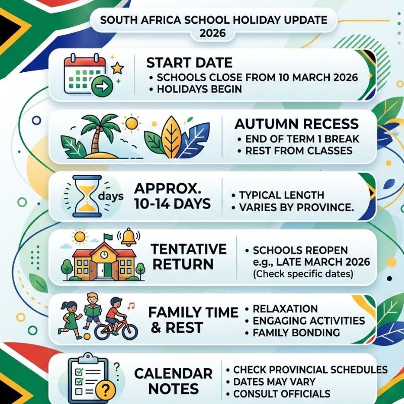SA School Holiday Update